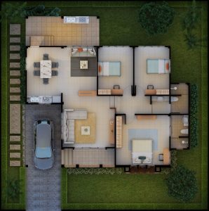 Baansuay Namsai 1 Storey Floorplan