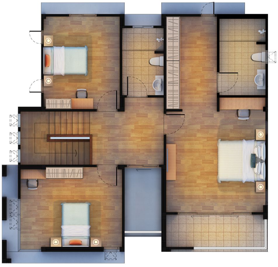 Baansuay Namsai 2 Storey Floorplan 2