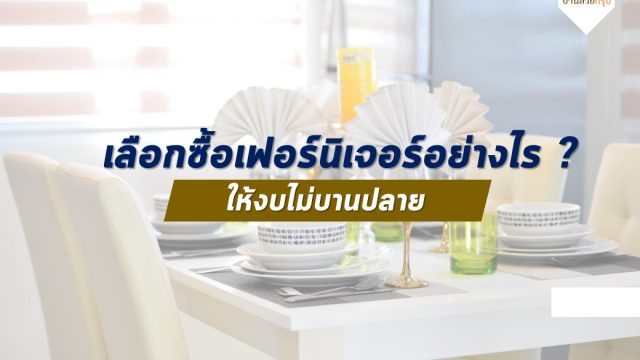 เลือกซื้อเฟอร์นิเจอร์อย่างไร ?