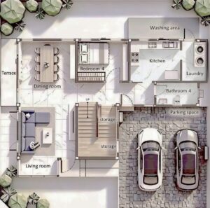 แบบบ้านเดี่ยวสองชั้น โครงการบ้านสวยภูเก็ตเทพประทาน1/2
